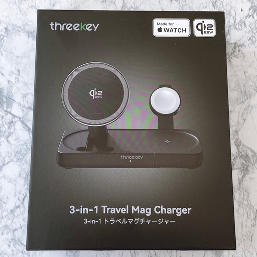Apple公認3in1 MagSafe対応 ワイヤレス充電ステーション 高速充電