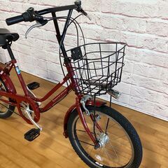 【完売御礼】【大人用】整備済中古自転車 ブリヂストン 20型ベガス 赤色 <自転車のオオムラ 静岡店>の画像