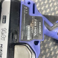 ハイコーキHiKOKI(日立工機) 14.4vコードレスインパクトドライバ (フルセット) FWH14DGL　動作確認済みの画像