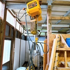 【引取り、取外し限定】KITO 電気チェーンブロック 500kg 動作確認済み 引取限定 宗像市の画像