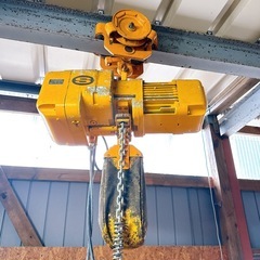 【引取り、取外し限定】KITO 電気チェーンブロック 500kg 動作確認済み 引取限定 宗像市の画像