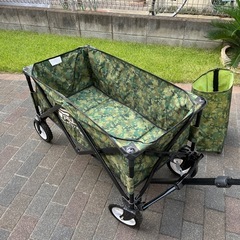 キャリーワゴン　迷彩柄　ほぼ新品の画像