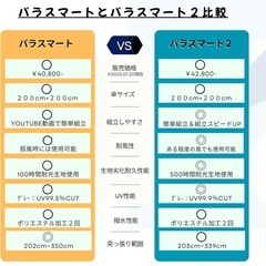 　ガーデン 
パラソル　突っ張り式の画像