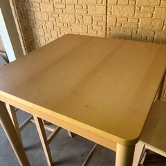 IKEA RÖNNINGE ロッニンゲカウンターテーブル椅子セット の画像
