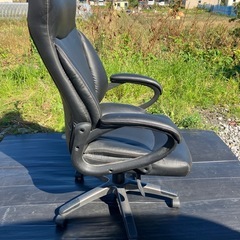 【バナナ】中古品 ニトリ ワークチェア 1人掛けイス ブラック 高さ変更可能の画像