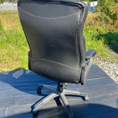 【バナナ】中古品 ニトリ ワークチェア 1人掛けイス ブラック 高さ変更可能の画像