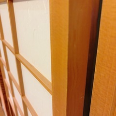 雪見障子　中庭前ガラス付き障子 の画像