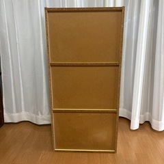 カラーボックス　黄×白　の画像