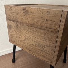 IRIS OHYAMA アイアンウッドサイドテーブル IWST-300Rの画像