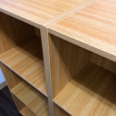 【撮影サンプル品】カラーボックス　2台セット　カラー:ナチュラルの画像