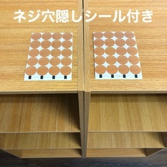 【撮影サンプル品】カラーボックス　2台セット　カラー:ナチュラルの画像