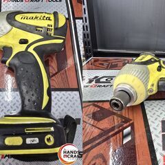 【中古】マキタ　TD130D　インパクトドライバ　14.4V　ケース＋バッテリー×２＋充電器付【ハンズクラフト宮崎新名爪店】の画像