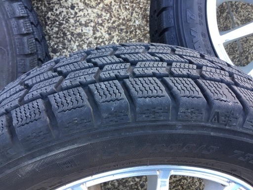 155/65R13 スタッドレスタイヤ付きアルミホイール4本セット