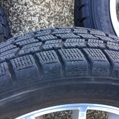 155/65R13 スタッドレスタイヤ付きアルミホイール4本セットの画像