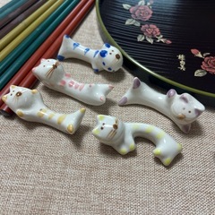 yumi katsura 箸と猫箸置きセットの画像