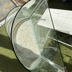 半円 ハーフムーン水槽 本体のみ3つ 洗浄済の画像