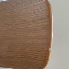 【お買い得】無印　ラウンドチェア　オーク材の画像