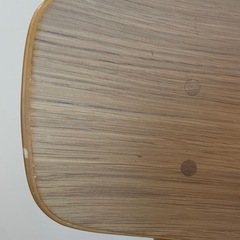 【お買い得】無印　ラウンドチェア　オーク材の画像