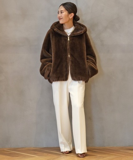 【MY WHITE/マイホワイト】 BROWN ブルゾン⭐︎即完アイテム⭐︎