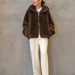 【MY WHITE/マイホワイト】 BROWN ブルゾン⭐︎即完アイテム⭐︎の画像