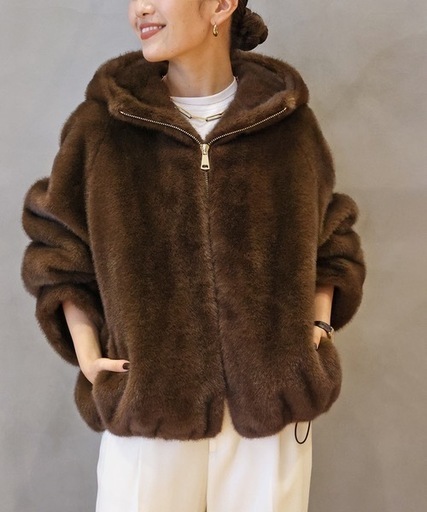 【MY WHITE/マイホワイト】 BROWN ブルゾン⭐︎即完アイテム⭐︎