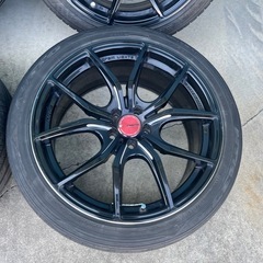 RAYS グラムライツ 57F XX レイズ アルミホイール 4本 9J+45 8.5J+45 5H PCD100 215/45R18 235/40R18 ZN6 86にて使用 溝ありの画像