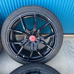 RAYS グラムライツ 57F XX レイズ アルミホイール 4本 9J+45 8.5J+45 5H PCD100 215/45R18 235/40R18 ZN6 86にて使用 溝ありの画像
