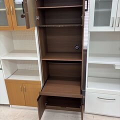 リユースのサカイ栃木店★ジモティ割あり★  食器棚 ブラウン W66×D41.5×H108 クリーニング済み TC10865の画像