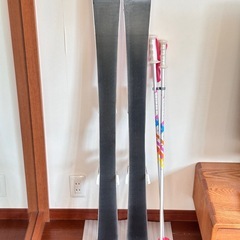 HEAD ジュニアスキー板116cm・ストック91cmの画像