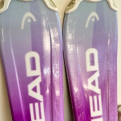 HEAD ジュニアスキー板116cm・ストック91cmの画像