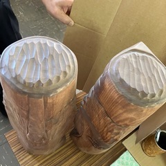 アイヌ（北海道）の木製の置物の画像