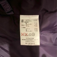 LACOSTEラコステ ダウンベスト 紫 38 美品の画像