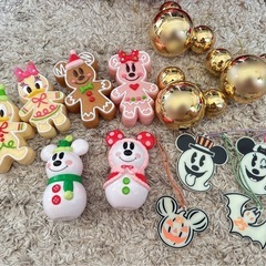 クリスマスオーナメントセット＆ディズニーランドクリスマスオーナメントの画像