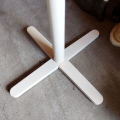 木製 ポールハンガー ホワイト 鞄掛け 帽子掛け　/TJ-2585 1Fの画像