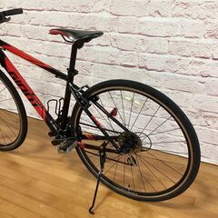 【大人用】整備済中古クロスバイク  ジャイアント 700cクロスター(XS:430) 黒赤色 <自転車のオオムラ 静岡店>の画像