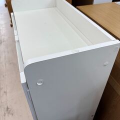 リユースのサカイ栃木店★ジモティ割あり★  シューズボックス ホワイト W60×D30×H90 クリーニング済み TC10870の画像
