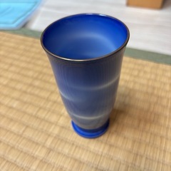 瑠璃切子グラス 急須湯呑みセット 瑠璃色タンブラーグラス｜和食器 茶器 ガラス 食器 まとめ売り　掛川市の画像