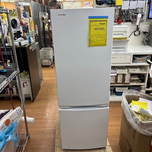 ☆ドリーム荒牧店☆ジモティー割引有☆【クリーニング済み】TOSHIBA/2ドア冷蔵庫/GR-U17BS/170L/2023年製