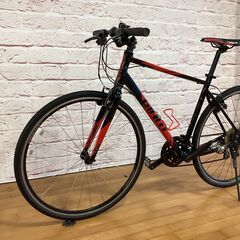 【大人用】整備済中古クロスバイク  ジャイアント 700cクロスター(M:500) 黒赤色 <自転車のオオムラ 静岡店>の画像