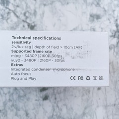 Webカメラ 4k PC用 ウェブカメラ モニター用 リモコン付きの画像