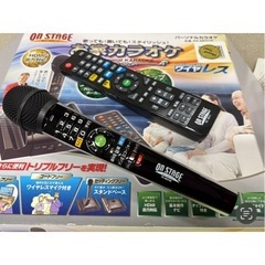 🏠【家電品】ほぼ新品!! 家でカラオケ!!オン・ステージ パーソナルカラオケ PK-NE01W【家電の事なら買取＆販売アールワン田川】の画像
