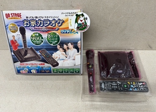 ?【家電品】ほぼ新品!! 家でカラオケ!!オン・ステージ パーソナルカラオケ PK-NE01W【家電の事なら買取＆販売アールワン田川】