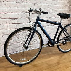 【大人用】整備済中古クロスバイク  cyma700cプライマー(M:465) ネイビー色 <自転車のオオムラ 静岡店>の画像