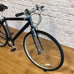 【大人用】整備済中古クロスバイク  cyma700cプライマー(M:465) ネイビー色 <自転車のオオムラ 静岡店>の画像
