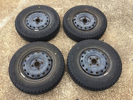 145/80R13 鉄ホイール付スタッドレスタイヤ 4本セット