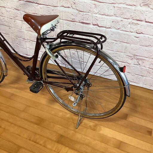 【完売御礼】【大人用】整備済中古自転車 ブリヂストン 27型カジュナDXチェーン 茶色 <自転車のオオムラ 静岡店>