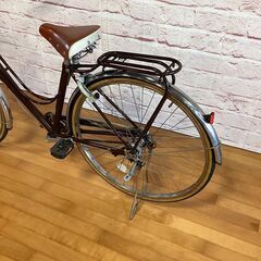 【大人用】整備済中古自転車 ブリヂストン 27型カジュナDXチェーン 茶色 <自転車のオオムラ 静岡店>の画像