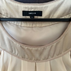コムサ✨シンプルで上品なパーティドレス　着こなし2パターン　Lサイズの画像