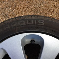 スズキ純正 165/55R14 アルミホイール付夏タイヤ4本セットの画像