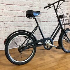 【大人用】整備済中古自転車 ブリヂストン 20型ベガス 黒色 <自転車のオオムラ 静岡店>の画像